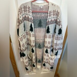 Ready for winter. Cute cardigan for Christmas